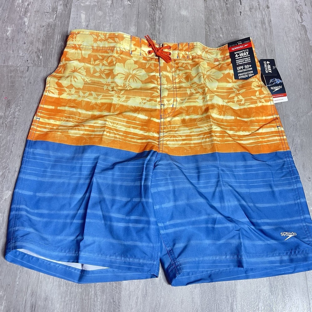 Speedo Swim trunks Size XXL 4-Way Comfort Stretch UPF 50+. Z-356